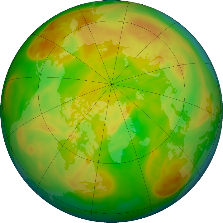 Arctic ozone map for 10 May 2016